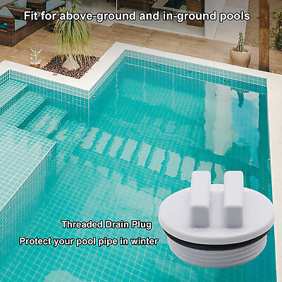 #ad #ad Pool Drain Cover Convenient Wide Application Swimming Pool Strainer Plug Plastic
