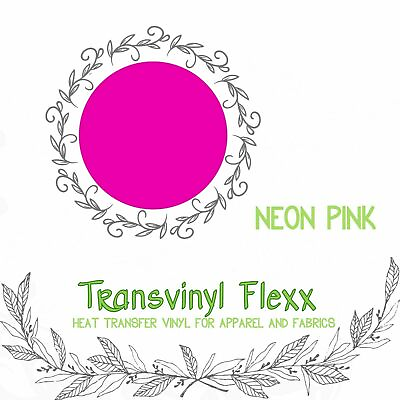 Best Heat Transfer Vinyl Soft High Stretch Cutting Machines 15quot; NEON PINK