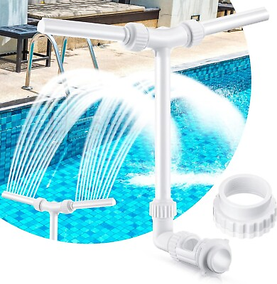 #ad Dual Spray Adjustable Swimming Pool Waterfall Fountain: Perfect Pool Aerator..