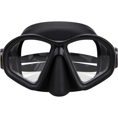 Dive Mask Swimming Underwater Diving Snorkel For Glass Anti Fog Adult Black