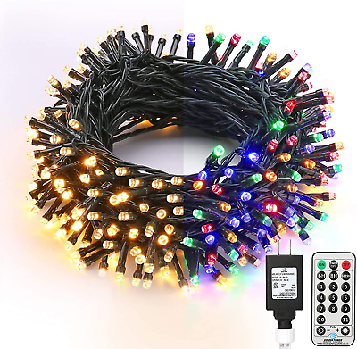 Christmas Lights 65.67ft 200Led Tree Color Changing 11function Warm White amp; MORE