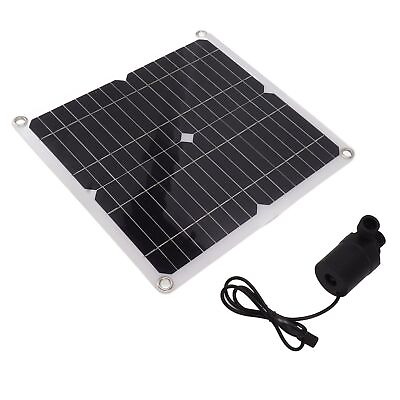 #ad AOS Solar Water Pump Kit 50W Solar Panel 22W Water Fountain Pump With Battery
