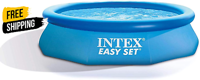 #ad Intex Easy Set 10 Foot X 30 Inch above Ground Inflatable round Swimming Pool wit