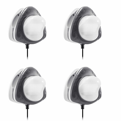 Intex Above Ground Underwater LED Magnetic Swimming Pool Wall Light 4 Pack