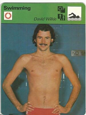 #ad #ad 1977 79 Sportscaster Card #30.15 Swimming David Wilkie