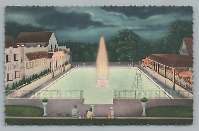 Maryland Club Gardens MARLBORO Rare Vintage Linen—Washington DC Swimming Pool