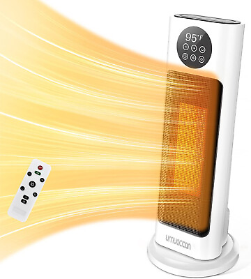 Electric Heaters for Indoor Use 1500W 3S Heating Space Heater with Remote.