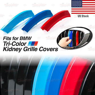 Performance Kidney Grille 3 Color Cover Insert Clips Trim for BMW *ALL MODELS*