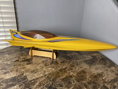 #ad RC Speed Boat Off Shore Flyer Vintage Fiberglass Parts As Is Needs Repair