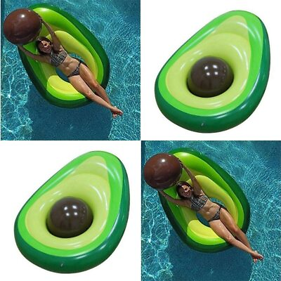 #ad YUYU 160x125cm Avocado Swimming Ring Inflatable Swim Giant Pool Pool Floats for