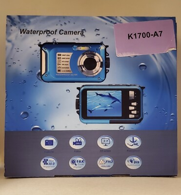 #ad Underwater Camera FHD 2.7K 30 MP Waterproof 16x Zoom Digital Camera BRAND NEW