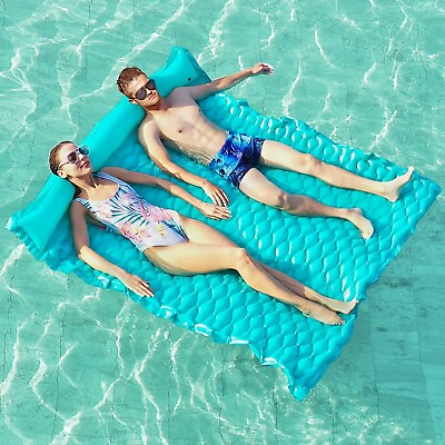 Giant Inflatable Floating Mat Pool Float Lake Float Raft Lounger Water Swimming
