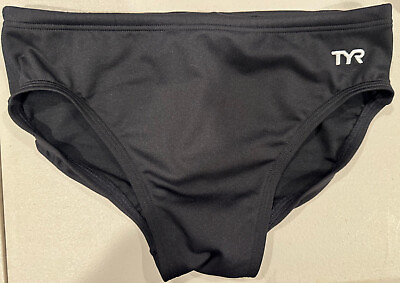 #ad #ad TYR Men#x27;s 30 Small Midnight Black Swim Suit Racer Brief Speedo Type New SAMPLE