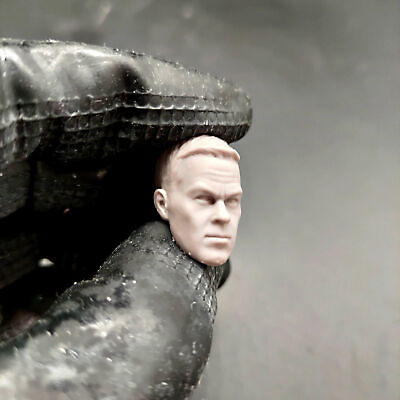 1 18 1 12 Transformers Mark Wahlberg Head Sculpt Unpainted for 6quot; SHF ML Mez 7quot;