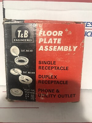 THOMAS amp; BETTS FLOOR PLATE ASSEMBLY 202 BRASS COVER