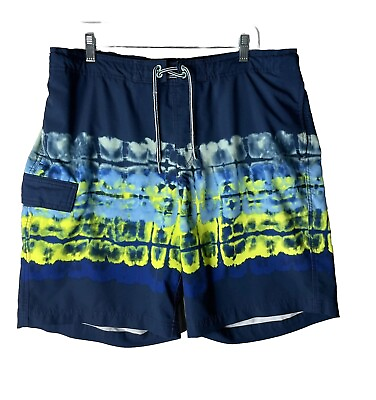 #ad George Shorts Mens Size L swim trunks multicolor