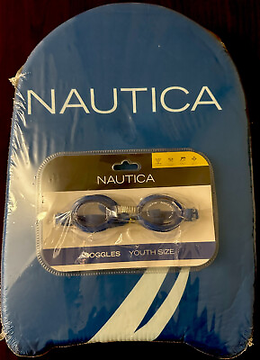 #ad NÁUTICA Swimming Board Swim Float amp; GOGGLES YOUTH SIZE Tool Training Pool