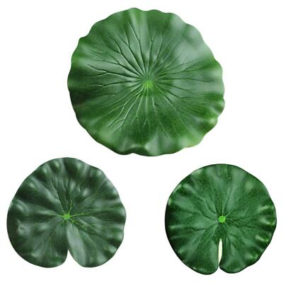 Artificial Plastic Fake Leaf Flowers Water Lily Floating Decor Best Pool Y1Z7