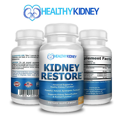 Kidney Restore Health Cleanse Support Detox Natural Supplement High Quality