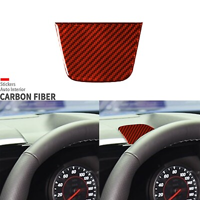 #ad #ad Red Carbon Fiber Dashboard Speedometer Above Cover For Chevrolet Camaro 2016 24