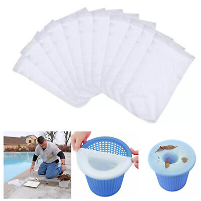#ad 5pcs Filter Socks Soft Stretchable Above Ground Pools Skimmer Socks Non woven