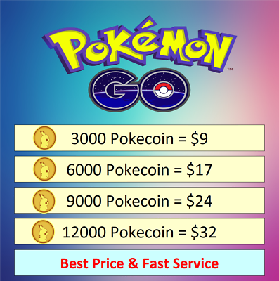 Pokecoin Cheap and fast 3000 12000