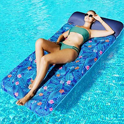 #ad Oversized Pool Float Lounge 72quot; X 37quot; Extra Large Fabric Covered Pool Floats fo