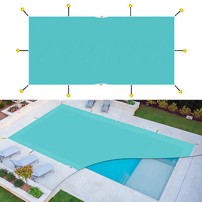#ad Inground Swimming Pool Cover Heavy Duty Rectangle Winter Pool Cover Turquoise