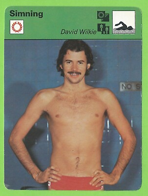 #ad 1978 Swedish Sportscaster #19 16 Swimming David Wilkie Scotland Sri Lanka