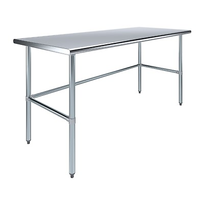 #ad 30 in. x 72 in. Open Base Stainless Steel Work Table Residential amp; Commercial