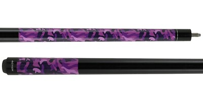 #ad Action IMP36 Purple Camouflage Pool Cue Stick 18 19 20 21 oz SHIPS FAST