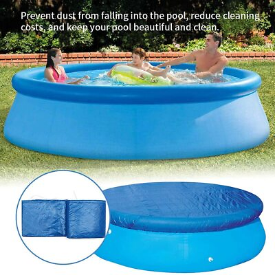 Round Pool Cover 10 Feet Swimming Above Ground Durable Protector Blue US New