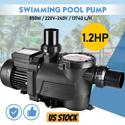 #ad Heavy Duty Water Pump 1.2 HP Fit For Swimming Pool Garden SPA Pond Pump US