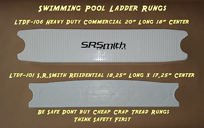 #ad Swimming Pool Ladder Tread Rung White Plastic LTDF 106 101 103 S.R. Smith Step