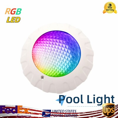 DC12V 38W RGB Swimming LED Pool Lights Underwater Lamp IP68 Waterproof for Spa