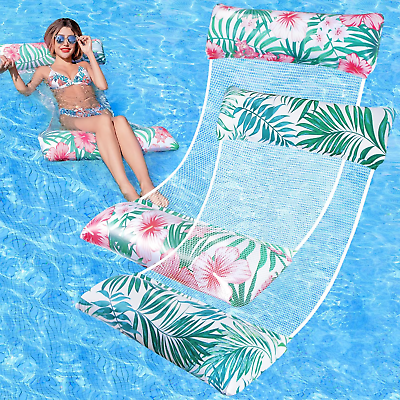 #ad 2 Pack Pool Floats Inflatable Swimming Rafts Floaties Water Beach Party Float