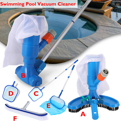 #ad Swimming Pool Spa Suction Vacuum Head Cleaner Cleaning Kit Accessories Tool Kit