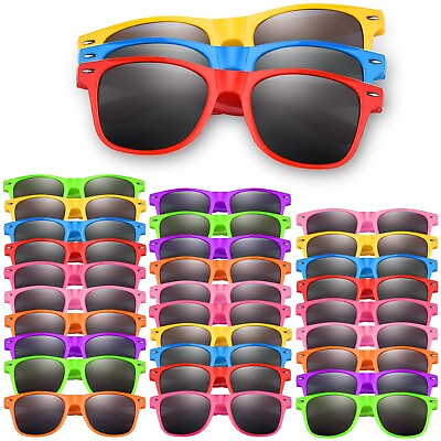 #ad ASTARON 16 32 64 Pack Party Sunglasses Bulk Neon Party Favor Goody Bag Filler...