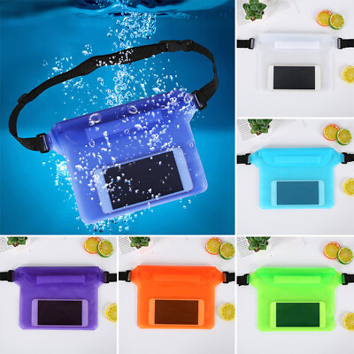 #ad New Swimming Underwater Case Cover Dry Bag Pouch Mobile Phone Waist Bag 9Colors