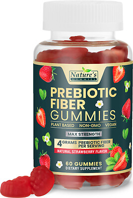 Fiber Gummies for Adults Daily Prebiotic Fiber Supplement 4g Digestive Health