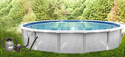 #ad #ad 18#x27; x 52quot; RESIN Above Ground Pool Package w Filter 30 Yr Salt Water Compatible