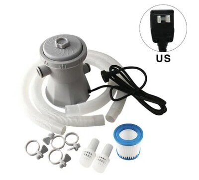 300 Gallon Swimming Pool Pump w Filter Kits Cleaning Above Ground Pools HS 630