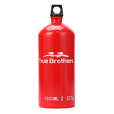 1.5L Aluminum Oil Fuel Bottle Alcohol Liquid Gas Oil Container for Camping Z4Y8