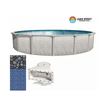 #ad #ad Lake Effect Riviera Above Ground Swimming Pool w Liner amp; Skimmer Choose Size