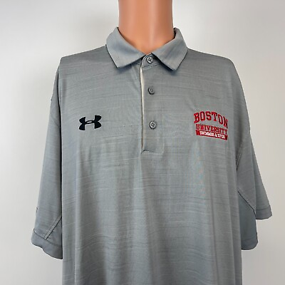 #ad Under Armour Boston University Swimming And Diving Heat Gear Polo Shirt 2XL