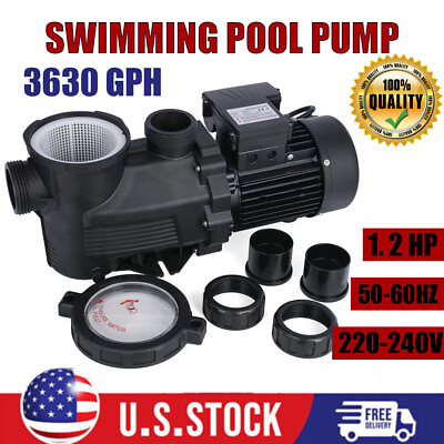 #ad 3630 GPH Powerful Self Priming Pool Pump 220V 240V Above Ground Pool Pump US