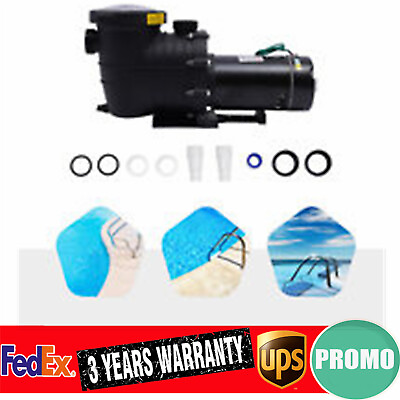 #ad 2.0HP Swimming Pool Pump Motor Filter Pump w Strainer In Above Ground 115 220V