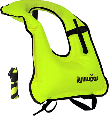 #ad #ad Inflatable Snorkel Vest Adult Snorkeling Jackets Free Diving Swimming Safety Loa