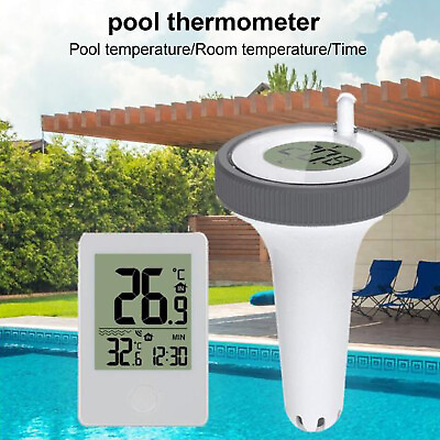#ad Wireless Digital Swimming Pool Floating Thermometer Meter fr Bath Aquariums Pond