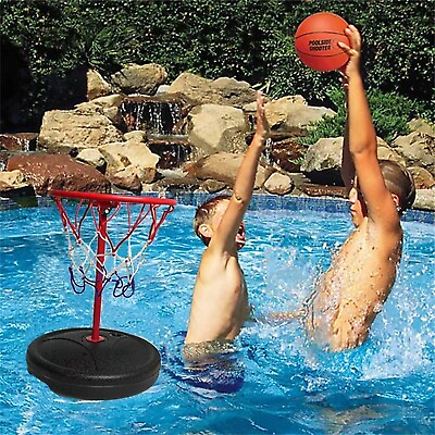 #ad Pool Basketball Hoop Set For Kids Floating Water Basketball Swimming Pool Games